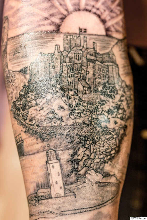 Cornish Man Spends 28 Hours Getting Landmarks Tattooed Onto Body In Tribute To Home County